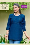 Glitz By Rangmaya Vartican Surat Short Tunic Ladies Top Wholesale Market